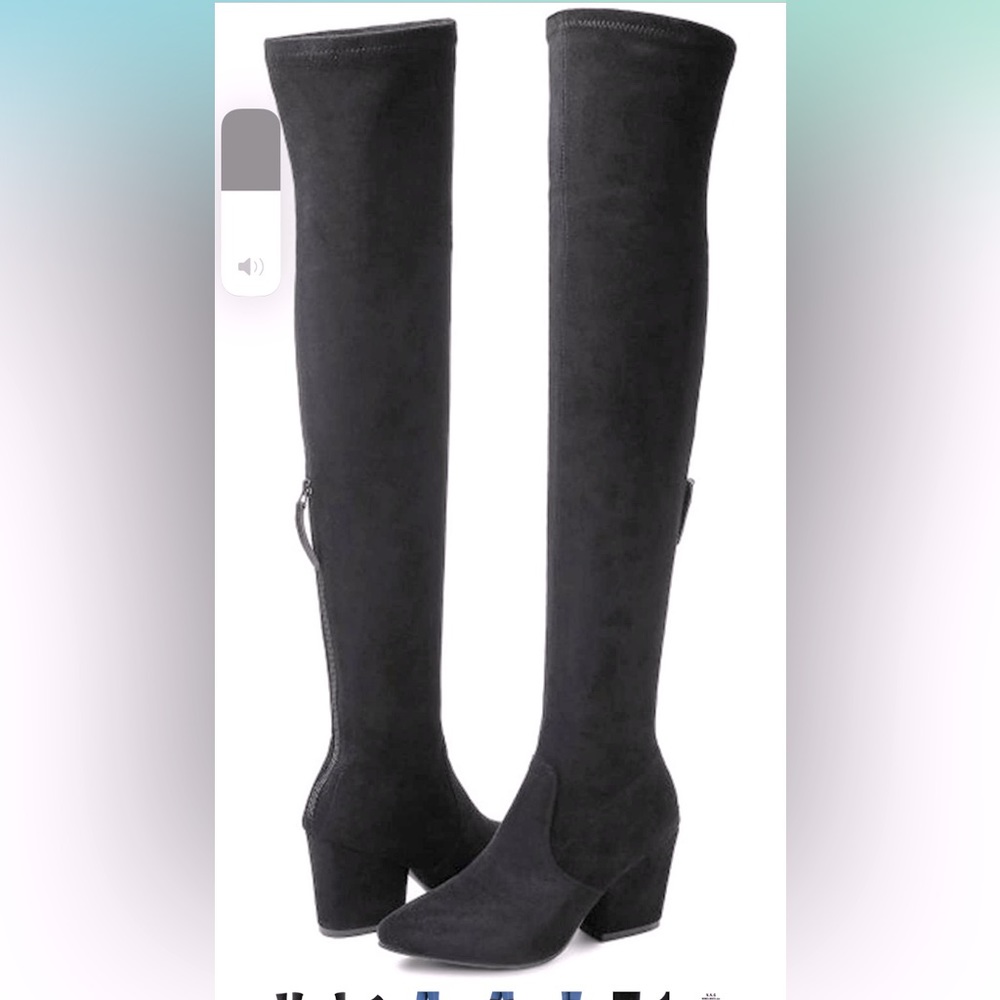Size 7 knee high black boots